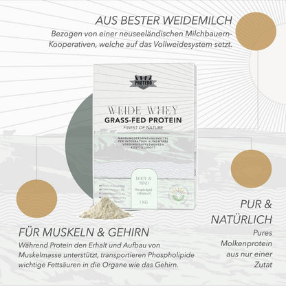 Weide Whey mit Phospholipiden aus nur 1 Zutat