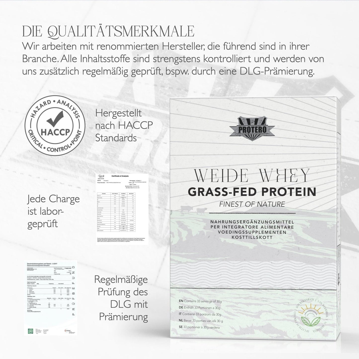 Weide Whey mit Phospholipiden aus nur 1 Zutat